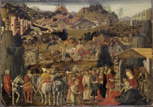 Die Anbetung der Könige von Cosimo Rosselli