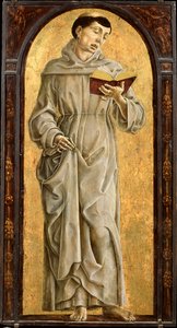Der heilige Antonius von Padua (1195-1231) beim Lesen von Cosimo Tura