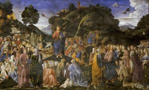 Die Bergpredigt von Cosimo di Lorenzo Rosselli