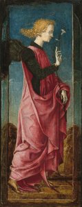 Der Erzengel Gabriel [mittleres linkes Panel], ca. 1470-1480 von Cosmè Tura