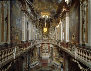 Innenansicht der Kirche St. Johannes Nepomuk