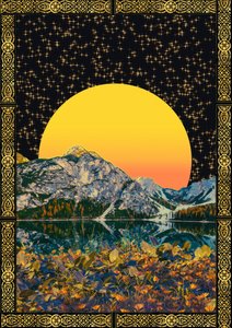 Goldene Sonne Bergsee von CosmoZach