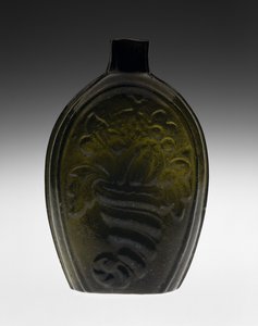 Figurierte Flasche, wahrscheinlich 1820er Jahre