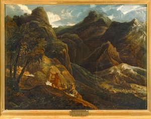 Landschaft mit Wald