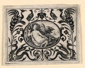 Sinn des Sehens, Platte aus Quinque sensum typi in usum aurifabroru exarati (Bilder der fünf Sinne, graviert zum Nutzen des Goldschmieds)