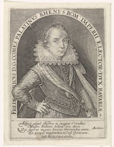 Porträt von Friedrich V., Kurfürst der Pfalz, König von Böhmen von Crispijn van de Passe (I)