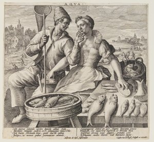 Wasser, aus Die Elemente von Crispijn van de Passe I