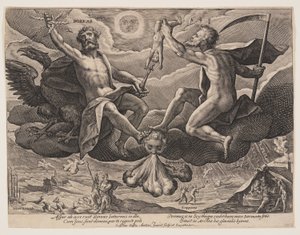 Boreas, aus Die Winde von Crispijn van de Passe I