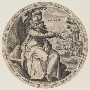 Kalliope, aus Die Musen von Crispijn van de Passe I