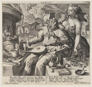 Ignis (Feuer), aus Die Elemente von Crispijn van de Passe I