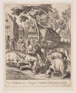 Der Sohn, der die Schweine füttert, aus Das Gleichnis vom verlorenen Sohn