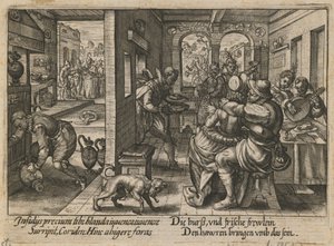 Bankett mit Musikern von Crispijn van de Passe the Elder