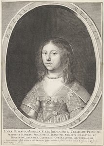 Porträt von Louise Henriëtte, Prinzessin von Oranien, im Alter von 12 Jahren