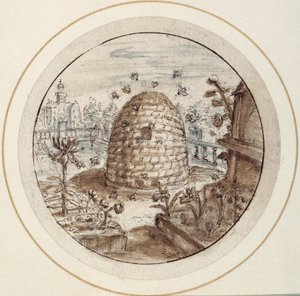 Bienenstock, frühes 17. Jahrhundert von Crispin I de Passe