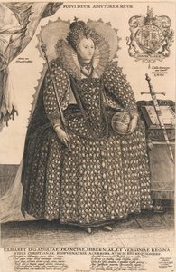 Elizabeth, Königin von England, um 1603 von Crispin I de Passe
