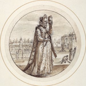 Helena mit Maske, frühes 17. Jahrhundert von Crispin I de Passe