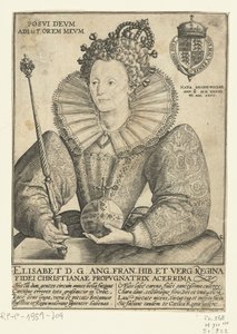 Porträt von Königin Elisabeth I. von England, 1592 von Crispin  Passe