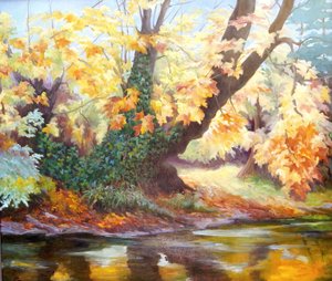 Herbst am Darent von Cristiana Angelini