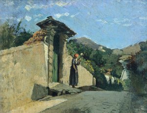 Studie einer Landschaft, um 1860 von Cristiano Banti
