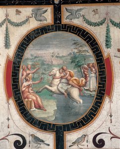 Cloelia überquert den Tiber, Mitte des 16. Jahrhunderts
