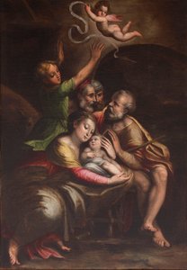 Die Anbetung des Christkindes, Mitte des 16. Jahrhunderts von Cristofano Gherardi