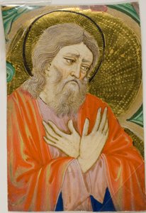 Heiliger in einem historisierten Initial aus einem Chorbuch