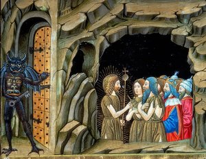 Johannes der Täufer in der Vorhölle von Cristoforo De Predis