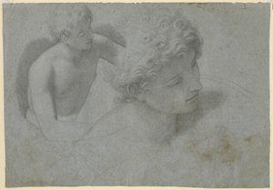 Zwei Studien eines Jugendlichen, ca. 1600-10 von Cristoforo Roncalli