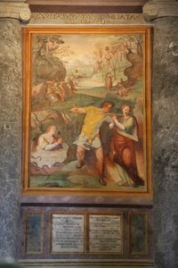 Martyrium der hl. Lucia und der hl. Euphemia und anderer Heiliger von Cristoforo and Tempesta, Antonio Roncalli