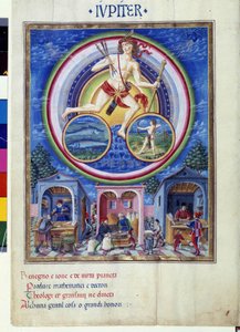 Jupiter mit den Sternzeichen Fische und Schütze von Cristoforo De Predis
