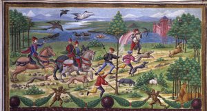 Die Jagd (Detail) von Cristoforo De Predis