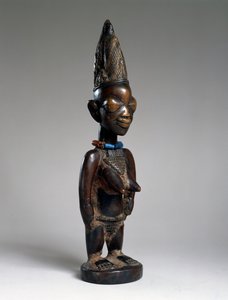 Zwillingsfigur (ere ibeji), Ila-Orangun Region, Nigeria, spätes 19. oder frühes 20. Jahrhundert