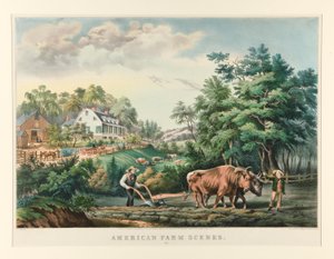 Amerikanische Bauernhofszenen. Nr. 1 von Currier and Ives