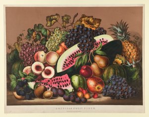 Amerikanisches Fruchtstück von Currier and Ives