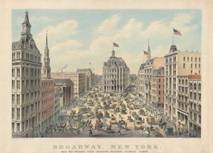 Broadway, New York: Vom Western Union Telegraph Building nach Norden blickend