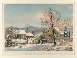 Neuengland-Winterszene