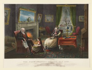 Die vier Jahreszeiten des Lebens - Alter von Currier and Ives