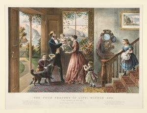 Die vier Jahreszeiten des Lebens: Mittleres Alter (S. 1079) von Currier and Ives