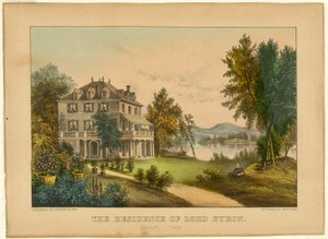Die Residenz von Lord Byron von Currier and Ives