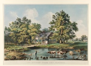 Die Rückkehr von der Weide von Currier and Ives
