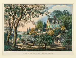 Die Jahreszeit der Blüten von Currier and Ives