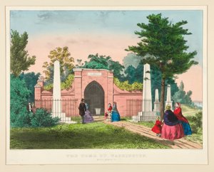 Das Grab von Washington / Mount Vernon, VA von Currier and Ives