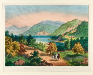 Blick auf den Potomac in der Nähe von Harper von Currier and Ives