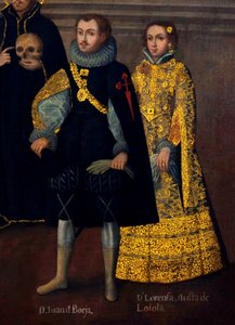 Hochzeit von Martín de Loyola mit Beatriz Ñusta und von Don Juan Borja mit Lorenza Ñusta von Cuzco School