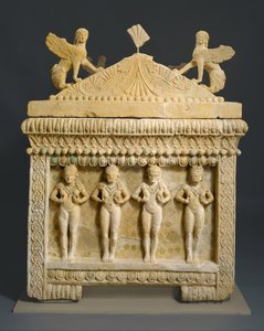 Kalksteinsarkophag: der Amathus-Sarkophag, ca. 460 v. Chr. von Cypriot