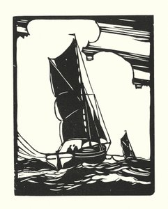 Fischerboote und Lastkähne: Leigh Bawley von Cyril A. Wilkinson
