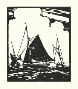 Fischerboote und Lastkähne: Whitstable Austernboot von Cyril A. Wilkinson