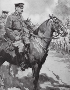 Lord Kitchener inspiziert einen Teil von 