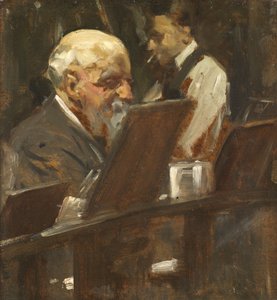 John Anster Fitzgerald, der Feenmaler, im Sketch Club von Cyrus Cuneo