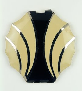 Prinzessin Art Deco Puderdose, Tschechisch, 1920er Jahre